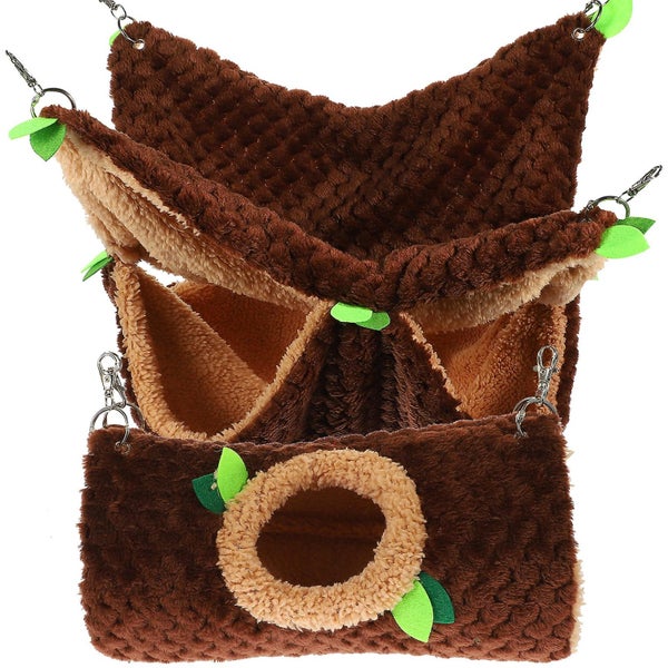 Plush Hammock Guinea Pig Hammock Small Pet Cage Hammock Activity Fun Toy Chinch Carousel 1