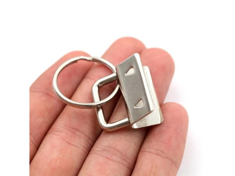10Pcs 25mm Key Fob Hardware With Split Ring For Wristlets Carousel 2