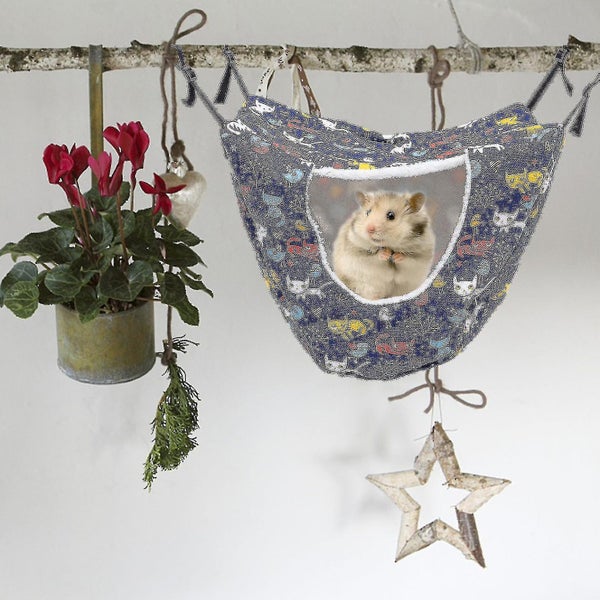 Chinchilla Hammock Hamster Hanging Hammock Small Animal Hanging Bed Small Pet H Carousel 3