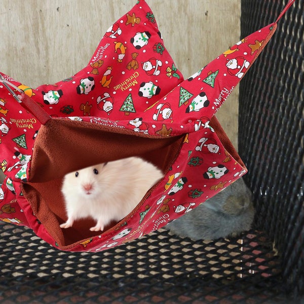 Small Hamster Hideout Cage Warm Chinchilla House Hamster Sleeping Bed Hamster H Carousel 2