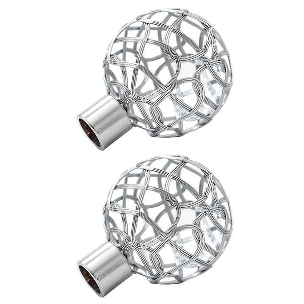 2pcs Hollow out Curtain Rod End Curtain Rod End Curtain Accessory Curtain Rod F Carousel 1