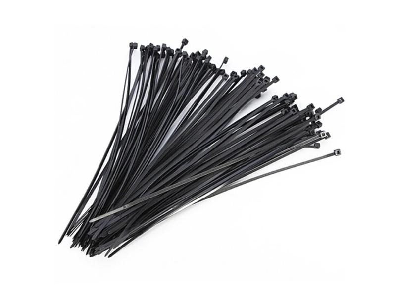Hot 100 Pcs Electrical Cable Tie Wrap Nylon Fastening Black 2.5*100mm Carousel 2