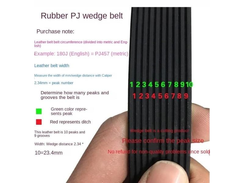 Ribbed Belt PJ 465J 470J 475J 480J 485J 490J 495J 500J 505J 510J 460J Sports Carousel 2