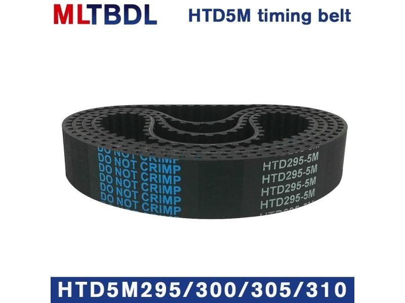 HTD 5M Timing Belt 295/300/305/310mm Length 10/15/20/25mm Width 5mm Pitch Carousel 1