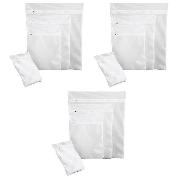 12 Pcs Mesh Laundry Bag Mesh Wash Bag Travel Storage Bag Clothing Washing Bag Carousel 5