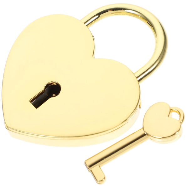 Small Padlock With Key Romantic Couples Wishing Lock Jewelry Box Suitcase Lock Carousel 2