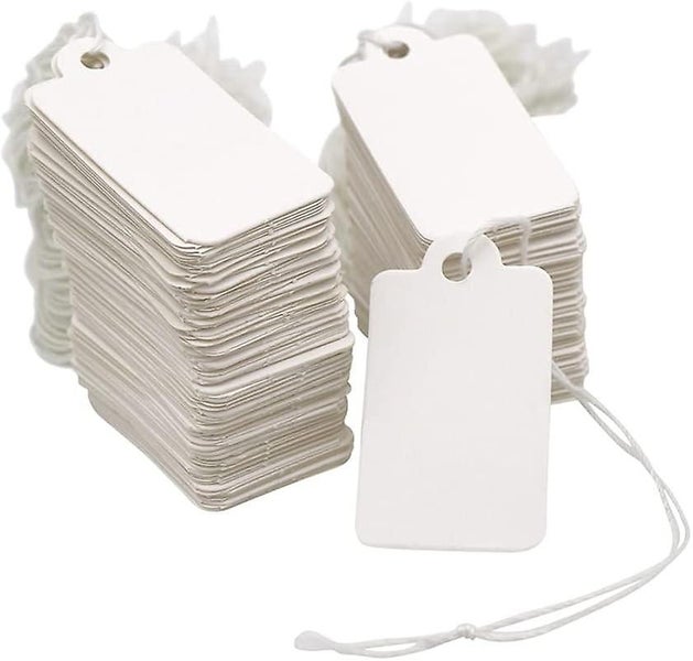 300pcs Price Tags With String Jewelry Price Tags Blank Price Tags Clothing Pric Carousel 1