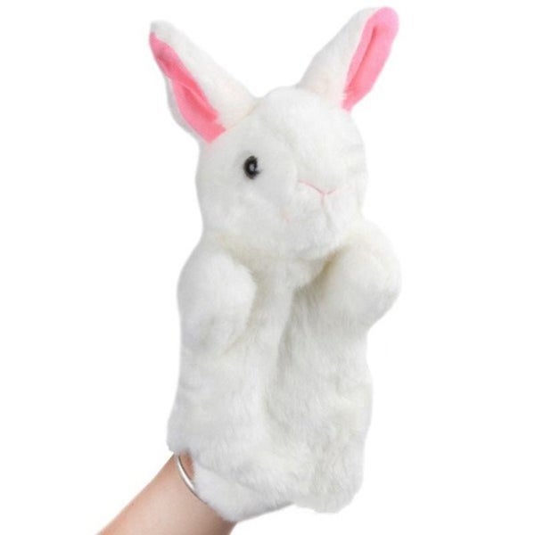 1pc Rabbit Toy Plush Hand Puppet Story Telling Prop Role Play Accessory Party F Carousel 2