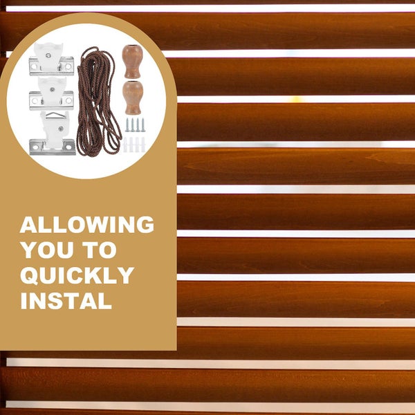 1 Set Of Bamboo Roller Blind Rope Accessories Roller Shutter Parts Roller Blind Carousel 2