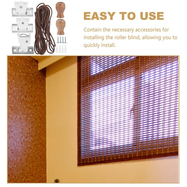 1 Set Of Bamboo Roller Blind Rope Accessories Roller Shutter Parts Roller Blind Carousel 3