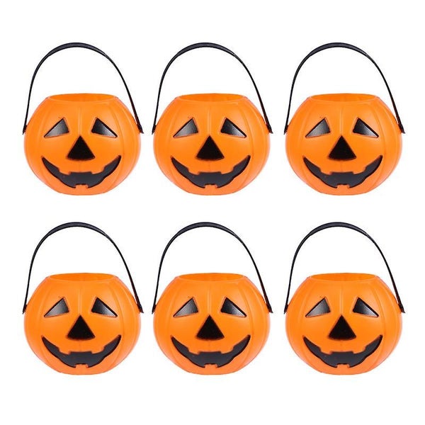 6pcs Decorative Bucket Handle Decor Props Candy Bucket For Party Halloween Deco Carousel 2