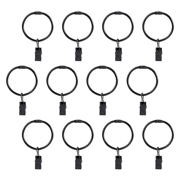24pcs Multi functional Curtain Clips Iron Curtain Rings With Clips Curtain Hook Carousel 2