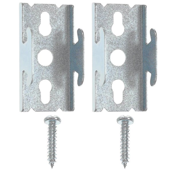 2 Sets Curtain Rod Bracket Iron Double Curtain Rod Mounting Bracket Supply Carousel 1