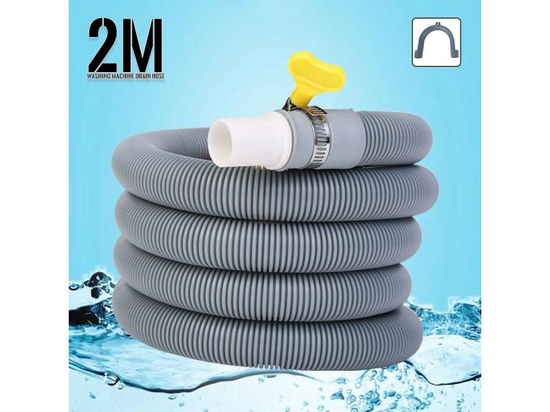 2M Universal Washing Machine Drain Hose Dishwasher Drain Hose Extension Tubes Carousel 1