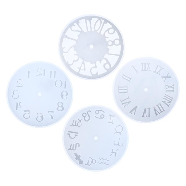 4pcs Clock Mold Roman Numerals Constellation Silicone Mold Handmade Diy Molds Carousel 2