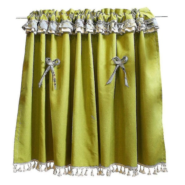 1pc Short Curtain Tassels Elegant Bowkont American Style Valance Half Curtain F Carousel 1