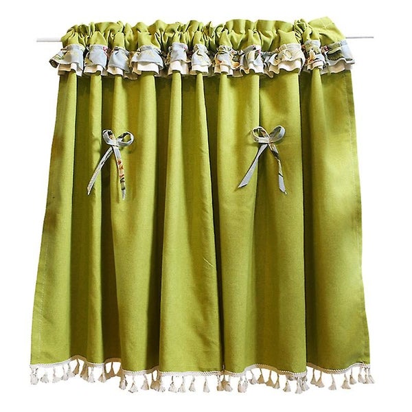 1pc Short Curtain Tassels Elegant Bowkont American Style Valance Half Curtain F Carousel 2