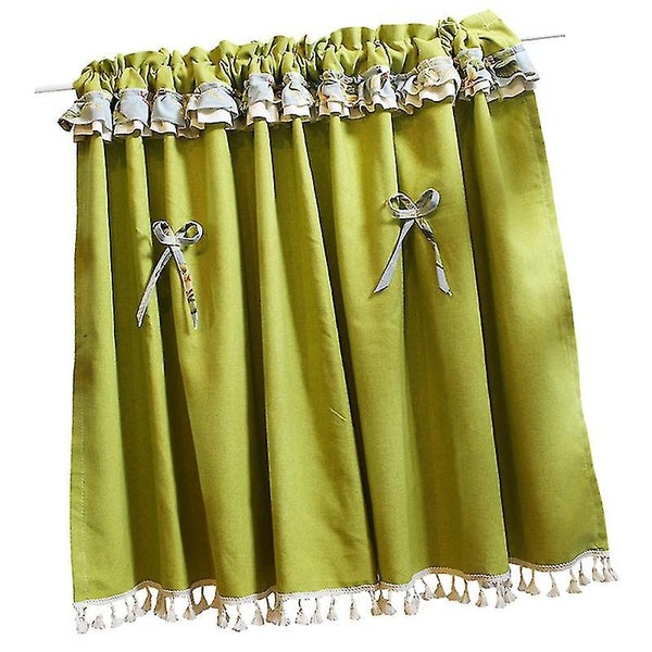 1pc Short Curtain Tassels Elegant Bowkont American Style Valance Half Curtain F Carousel 4
