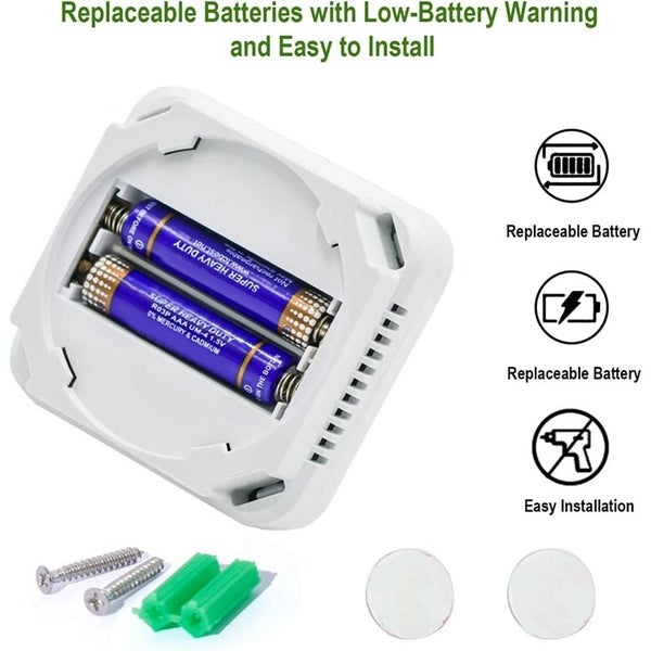Carbon Monoxide Detectors Portable CO Alarm Detector Device With LCD Digital Carousel 1