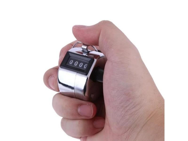 4 Digit Hand Held Tally Counter Mini Mechanical Digital Manual Counting Golf Carousel 1