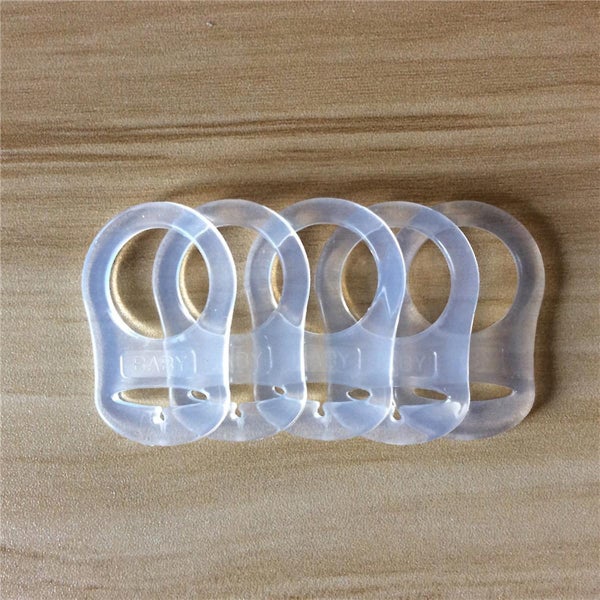 10 Pcs Infant Pacifier Baby Pacifier Holder Baby Pacifier Clip Holder Silicone Carousel 2