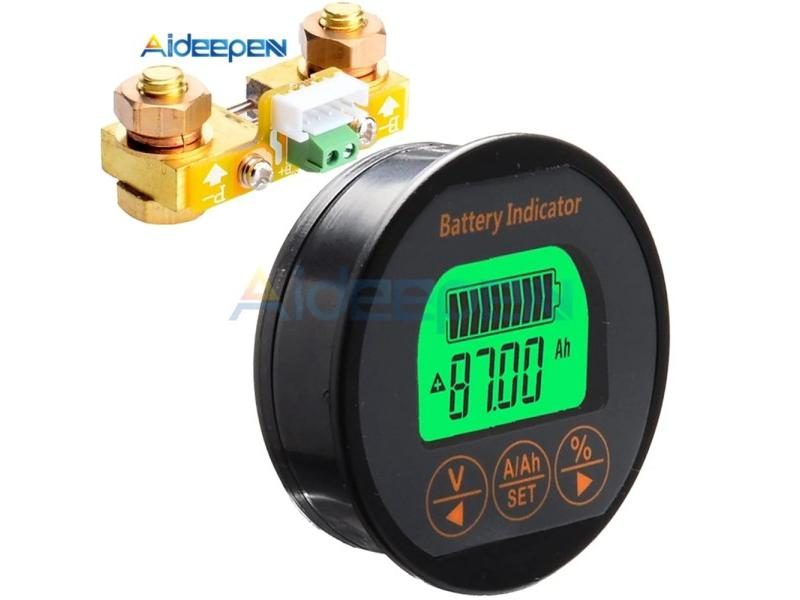 DC 8-80V 50A-100A-350A TR16 Battery Tester Ammeter Voltmeter Carousel 1