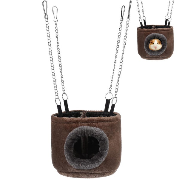 Winomo Small Animals Hammock Hanging Snuggle Cave Hut For Squirrel Chinchilla G Carousel 2