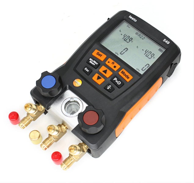 Digital Manifold Gauge System Meter HVAC 0560 0550 For TESTO 549 Refrigeration Carousel 1
