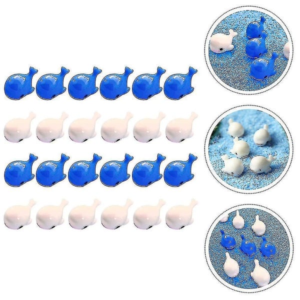 24 Pcs Kids Bath Toys Micro Landscape Dolphin Mini Dolphin Small Dolphin Playse Carousel 4