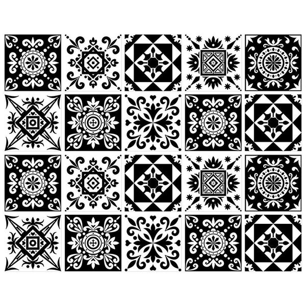 20pcs Nordic Style Peel And Stick Tile Decals Oil proof Kitchen Wall Tile Stick Carousel 1