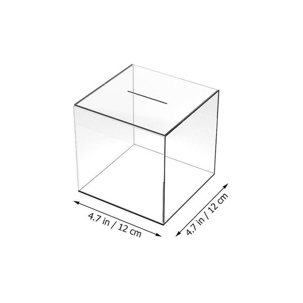 Desktop Piggy Bank Acrylic Saving Pot Transparent Saving Bank Money Supply Carousel 2