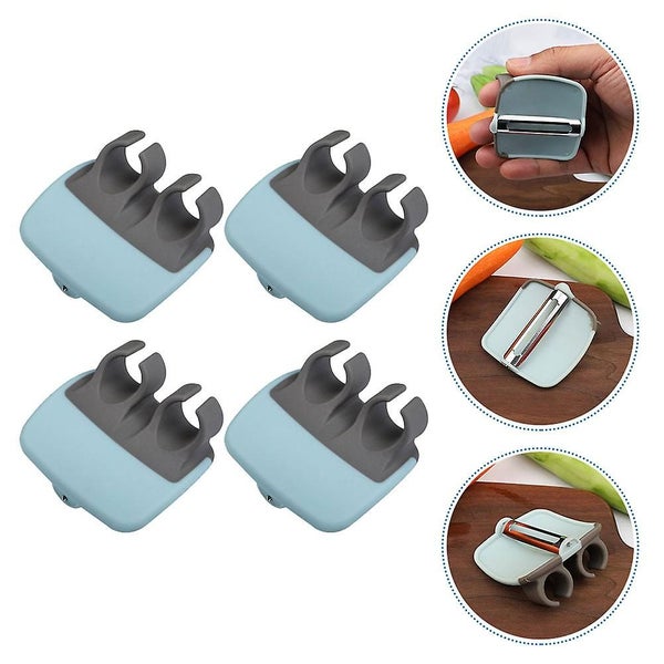 4pcs Finger Style Carrot Potato Peeler Durable Fruit Potato Vegetable Peeler Carousel 2