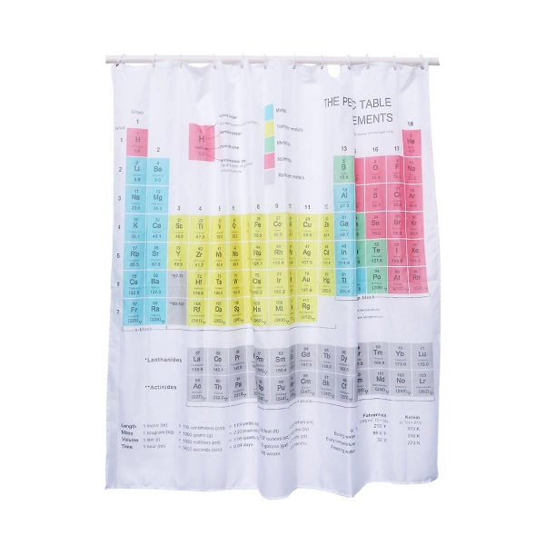 Periodic Table Of Elements Prints Digital Partition Curtain Polyester Shower Cu Carousel 1