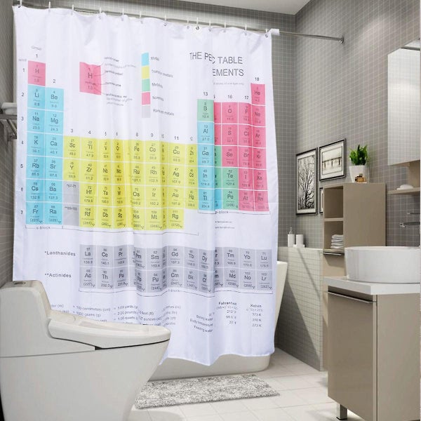 Periodic Table Of Elements Prints Digital Partition Curtain Polyester Shower Cu Carousel 2
