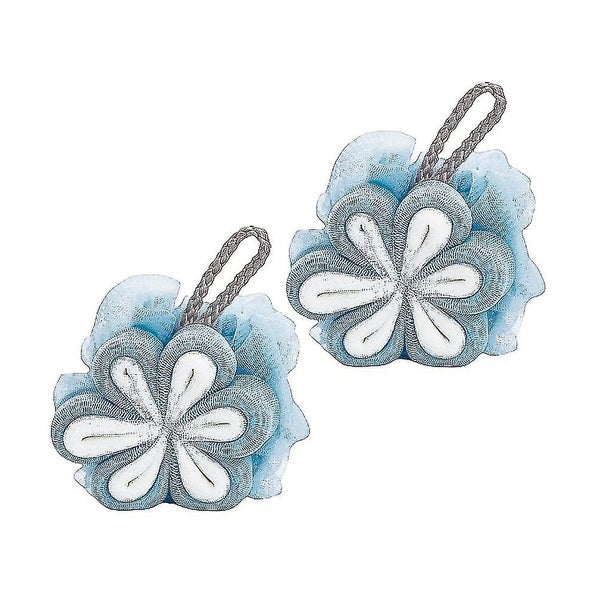 1pc Bath Ball Bright Color Flower Durable Safe Practical Bath Ball Bath Bubble Carousel 3