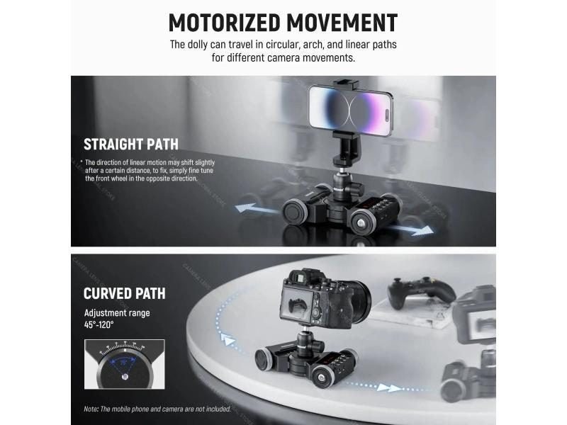 NEEWER DL300 Motorized Camera Dolly Kit App Control Custom Modes Carousel 1