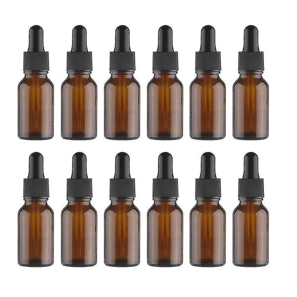12pcs 15ml Women Essential Oil Bottle Retro Antique Glass Empty Essential Oil C Carousel 2