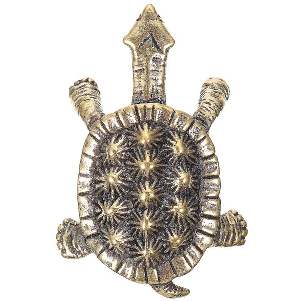 Vintage Home Decor Wealth Statue Figurine Desktop Tortoise Decor Realistic Turt Carousel 1