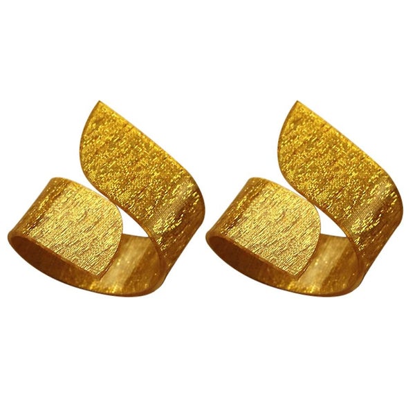 2 Pcs Home Dcor Floral Napkin Rings Metal Halloween Napkin Holder Halloween Nap Carousel 2