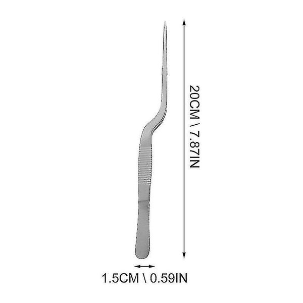 1 Set Of 3pcs 20cm Stainless Steel Ent Tweezers Useful Tweezers Cleaning Tools Carousel 3