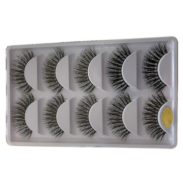 10 Pairs Of 3d Fake Eyelash Handmade Simulation Eyelash Cosmetic False Eyelash Carousel 2