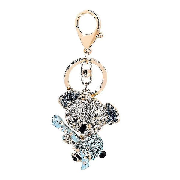 Car Key Holder Inlaid Animal Keychain Koala Decoration Accessories Car Gift Bag Carousel 1