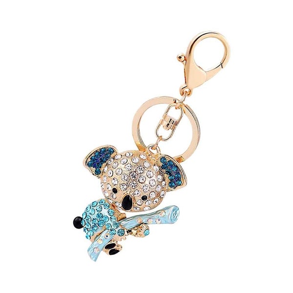 Car Key Holder Inlaid Animal Keychain Koala Decoration Accessories Car Gift Bag Carousel 2