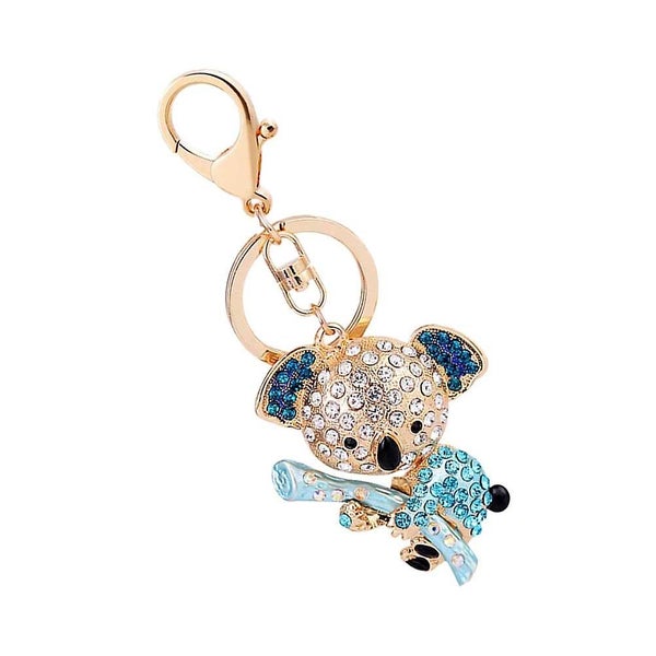 Car Key Holder Inlaid Animal Keychain Koala Decoration Accessories Car Gift Bag Carousel 4