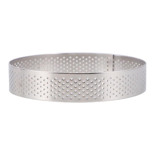 1 Pc 304 Stainless Steel Cake Mold Ring Household Round Hole Mousse Cake Circle Carousel 3