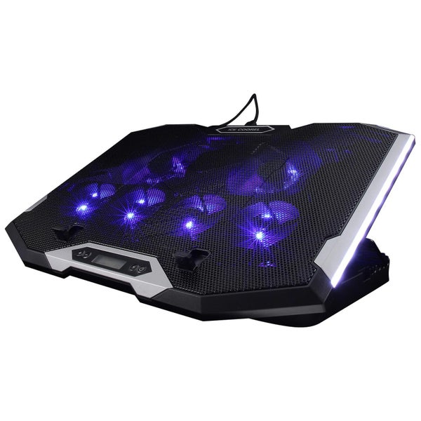 Fan Laptop Cooling Pad Usb Led Adjustable Gaming 21 Inch Laptop Cooler Stand Carousel 2