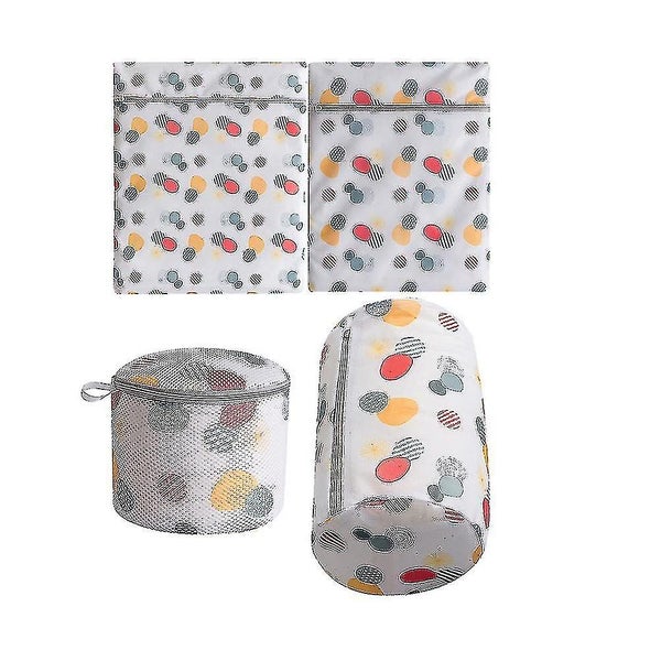 4pcs Household Zippered Laundry Bags Delicate Bra Lingerie Panties Washing Bags Carousel 1