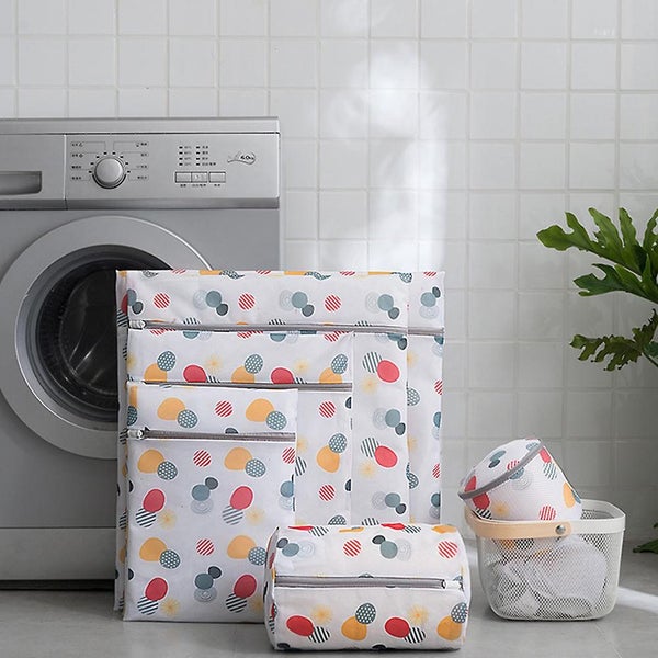 4pcs Household Zippered Laundry Bags Delicate Bra Lingerie Panties Washing Bags Carousel 2