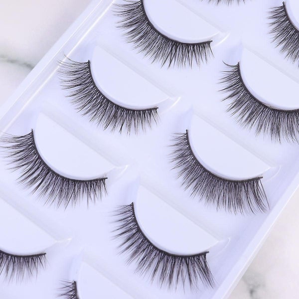 10 Pair Three Dimensional Makeup False Eyelashes Long Fake Eyelashes Cross Wing Carousel 3