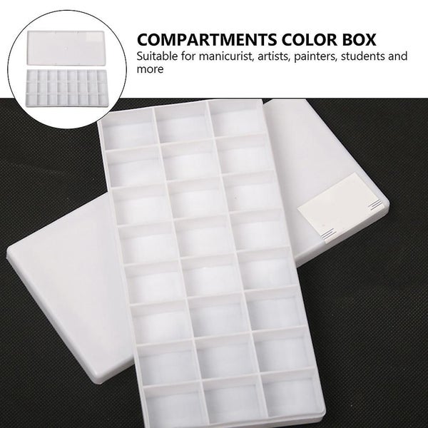 3 Pcs Folding Tray Watercolor Box Watercolor Paint Travel Set Compartments Colo63617466444803111